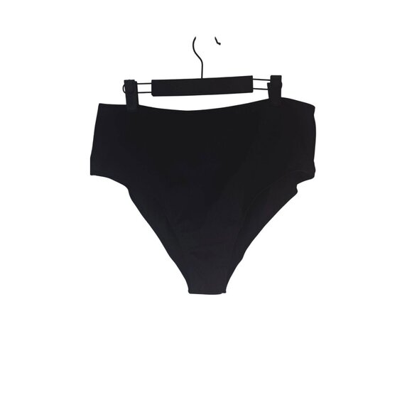 NEW Black 4XL Plus Size Swim Dress Adjustable Straps & Lace-Up Front Design - Picture 10 of 12